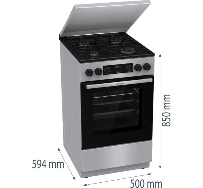 Gorenje Комбінована плита Gorenje GK5C43SH (FM513D-HPD4B)