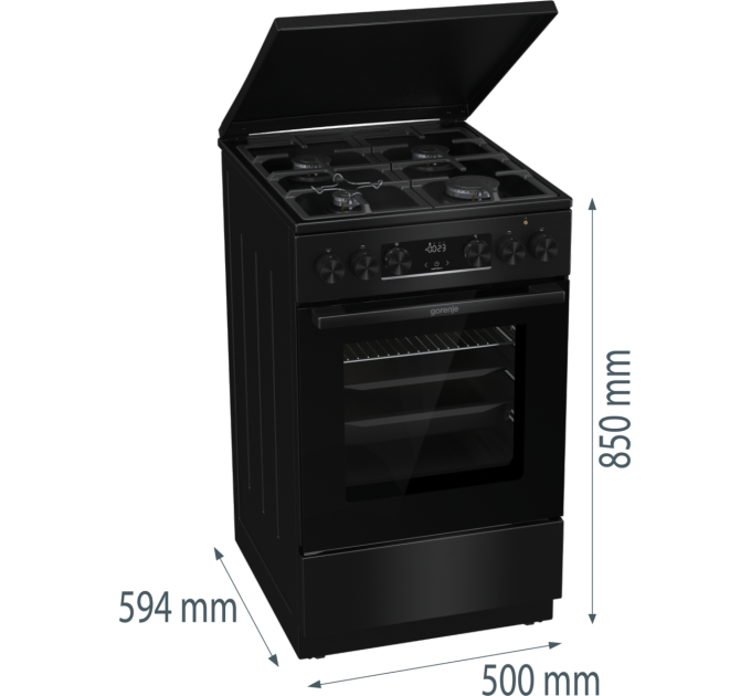 Gorenje Комбінована плита Gorenje GK5C42BF (FM513D-FPD4B)