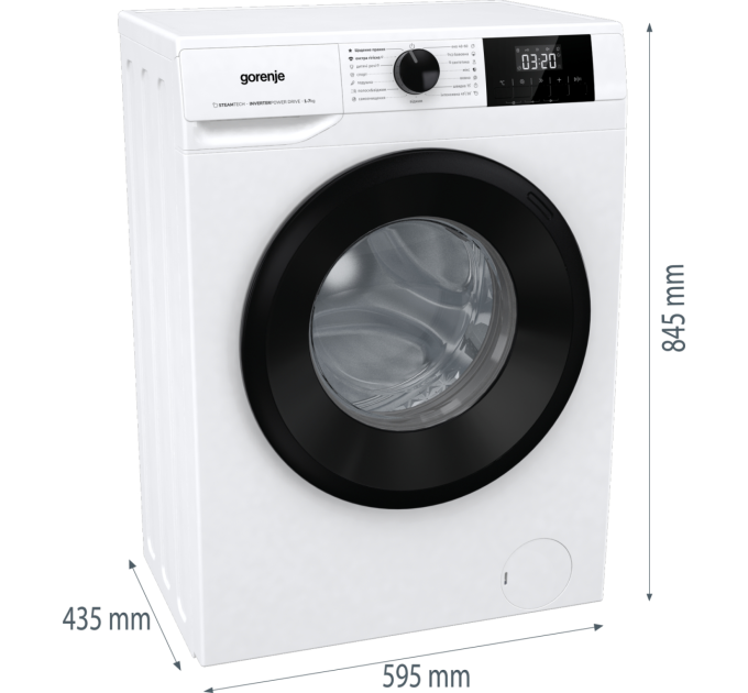 Gorenje Пральна машина автоматична Gorenje W3NGPI72SBS/UA
