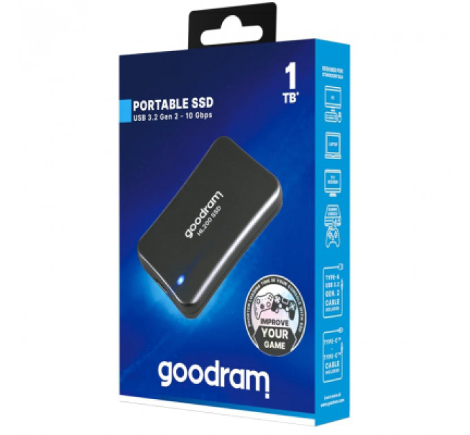Накопичувач SSD USB 3.2 1TB HL200 Goodram (SSDPR-HL200-01T)
