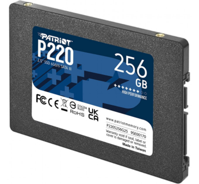 Накопичувач SSD 2.5" 256GB P220 Patriot (P220S256G25)