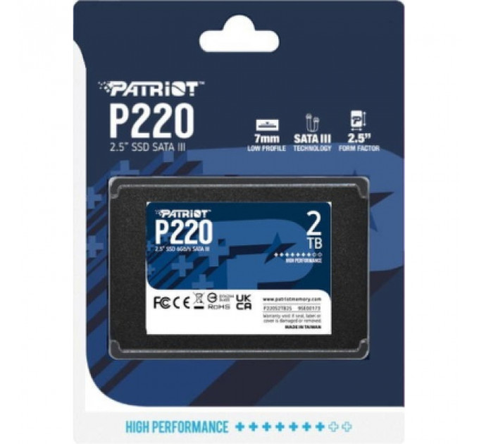 Накопичувач SSD 2.5" 2TB P220 Patriot (P220S2TB25)