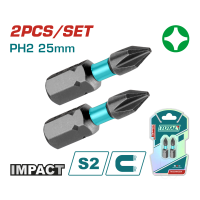 Викрутні насадки TOTAL TACIM71PH225, PH2, 25 мм, 2шт.