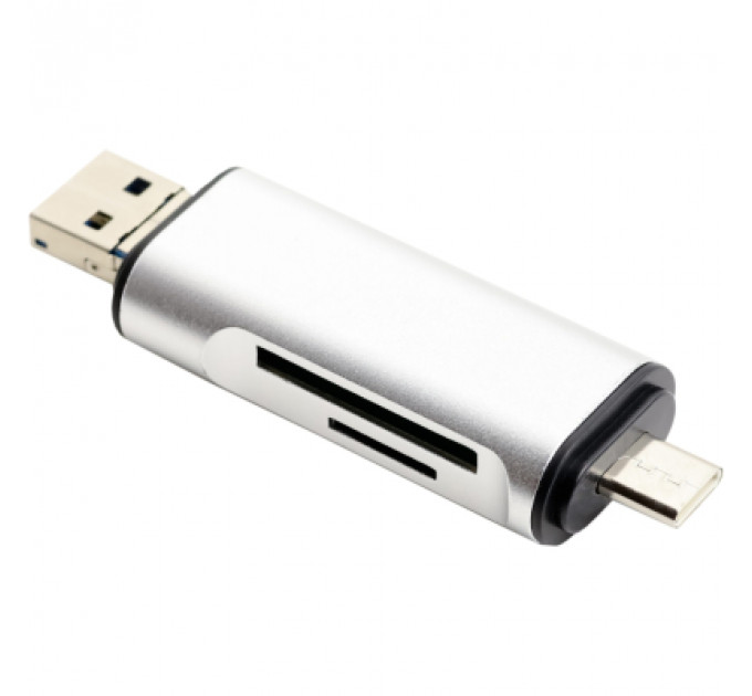 Концентратор XoKo AC-440 Type-C USB 3.0 and MicroUSB/SD Card Reader (XK-AС-440)