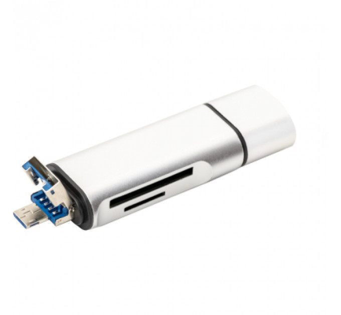 Концентратор XoKo AC-440 Type-C USB 3.0 and MicroUSB/SD Card Reader (XK-AС-440)