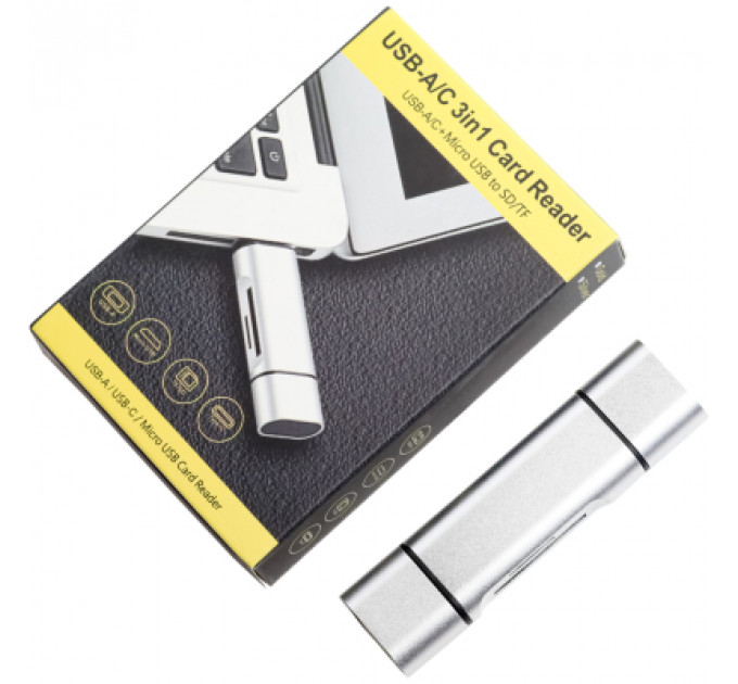 Концентратор XoKo AC-440 Type-C USB 3.0 and MicroUSB/SD Card Reader (XK-AС-440)