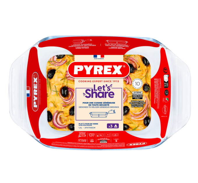 Pyrex Форма для запікання Pyrex, 27х17х6 см (1.4 л)
