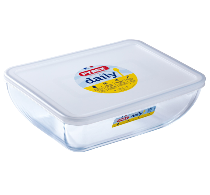 Pyrex Форма з кришкою Pyrex Daily, 28х22 см