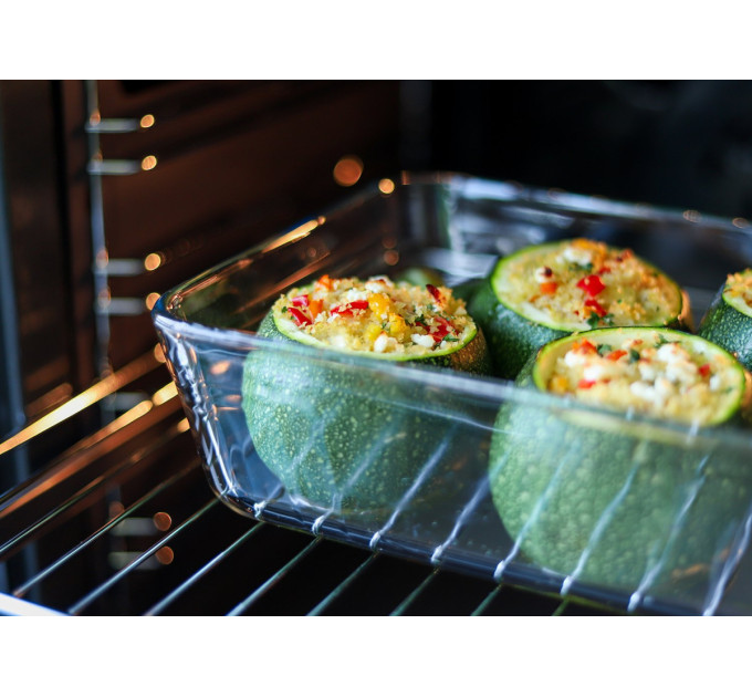 Pyrex Форма з кришкою Pyrex Pure Glass, 19x14x5 см (0.8 л)
