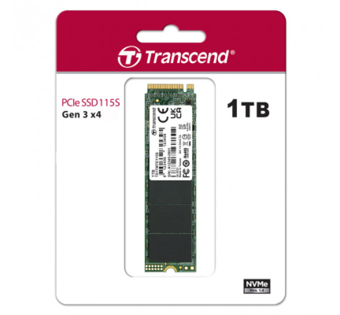 Накопичувач SSD M.2 2280 1TB Transcend (TS1TMTE115S)