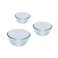 Набір мисок Pyrex, 3 шт (0.7 л, 1.1 л, 2.3 л)