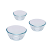 Pyrex Набір мисок Pyrex, 3 шт (0.7 л, 1.1 л, 2.3 л)