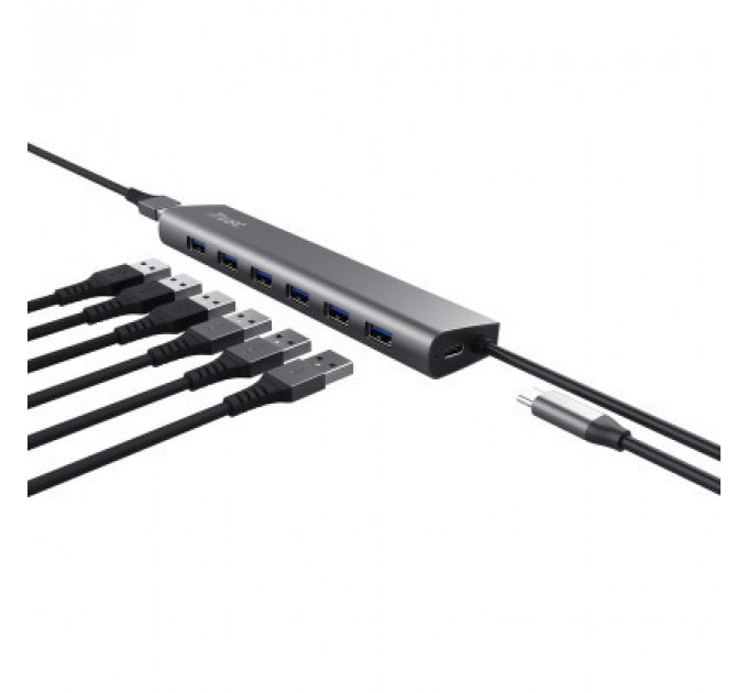 Порт-реплікатор Trust Dalyx 7-in-1 USB-A 3.2 Aluminium Dock (24967_TRUST)