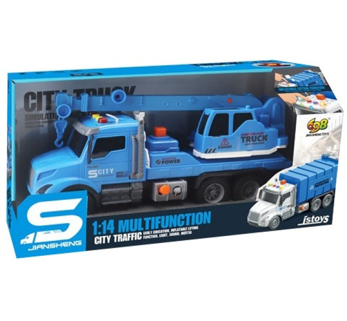 CARS S Іграшка CARS S Будівельний кран блакитний 1:14 (CJ-4436958)