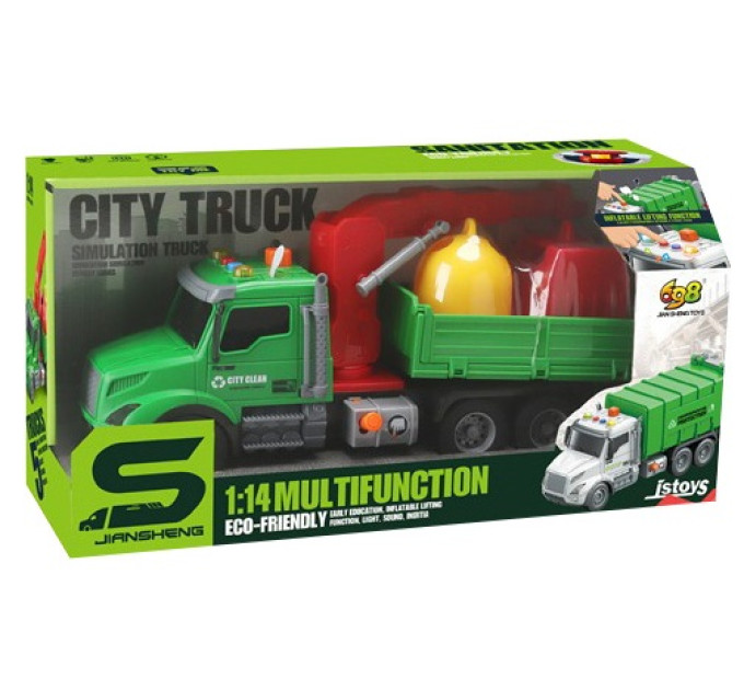 CARS S Іграшка CARS S Сміттєвоз 1:14 з краном (CJ-4436963)