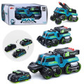 CARS S Іграшка CARS S Бойова машина 3в1 Pull-back з катапультою та гарматами, зі світлом та звуком 1:24, в асортименті (CJ-4095637)