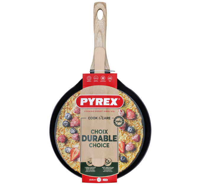 Pyrex Сковорода Pyrex Cook&Care 26 см, для млинців