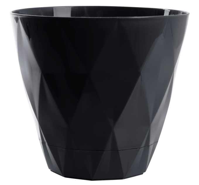 Violet House Горщик для квітів Violet House 0198 PRIZMA DARK GREY 1.5 л