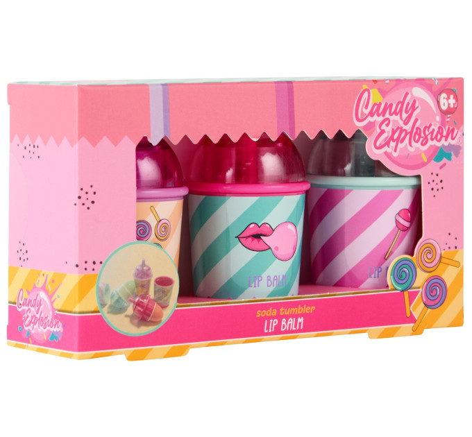 Create it! Набір з 3-х бальзамів для губ у стаканчиках Create IT! CANDY (884840)