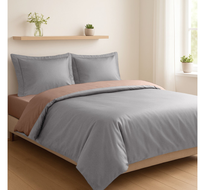 SOHO Комплект постільної білизни Soho Євро Duet 200х230 см Mocha/Grey