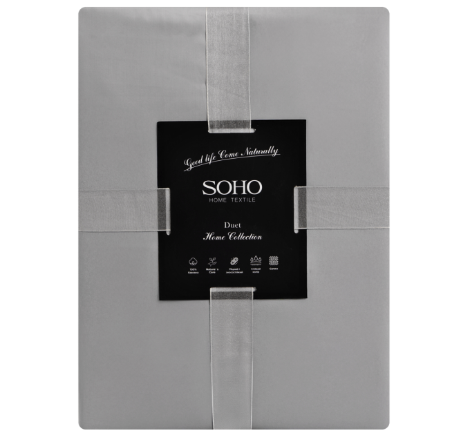 SOHO Комплект постільної білизни Soho Євро Duet 200х230 см Mocha/Grey