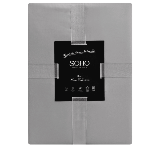 SOHO Комплект постільної білизни Soho Сімейний Duet 150х200 см Grey/Graphite