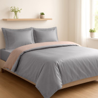 Комплект постільної білизни Soho Євро Duet 200х230 см Ivory/Grey