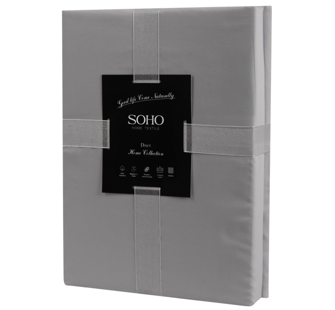 SOHO Комплект постільної білизни Soho Сімейний Duet 150х200 см Ivory/Grey