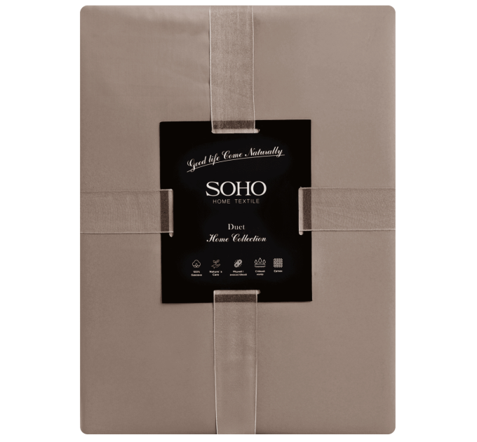 SOHO Комплект постільної білизни Soho Євро Duet 200х230 см Beige/Mocha
