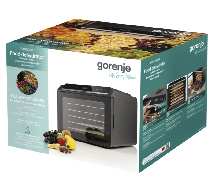 Gorenje Сушарка для фруктів і овочів Gorenje FDK600DB