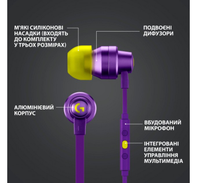 Навушники Logitech G333 Purple (981-000936)