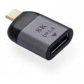 Vinga Перехідник Type-C Male to DP 1.4 8K60Hz compact Vinga (VCPATCDP4C)