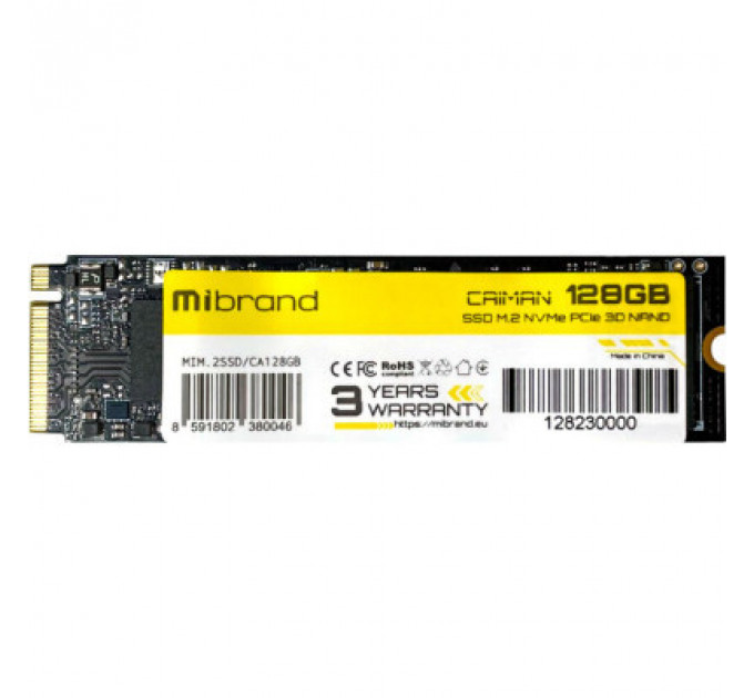 Накопичувач SSD M.2 2280 128GB Mibrand (MIM.2SSD/CA128GB)