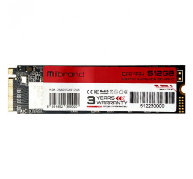 Накопичувач SSD M.2 2280 512GB Mibrand (MIM.2SSD/CA512GB)