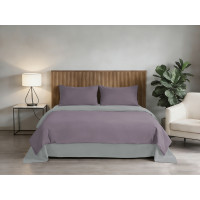 Комплект постільної білизни Soho Сімейний 150х200 см Puprle/Light gray