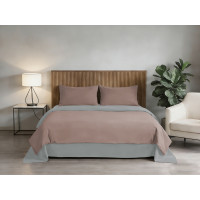 Комплект постільної білизни Soho Євро 200х220 см Rose/Light gray