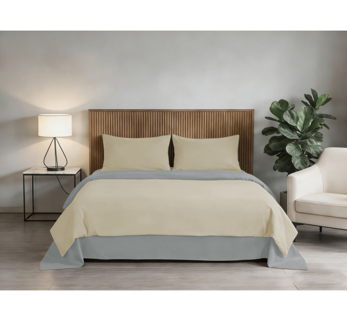 SOHO Комплект постільної білизни Soho Полуторний 150х200 см Beige/Light gray