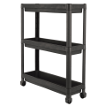 Violet House Етажерка 3-х ярусна Violet House 6015 Long Shelf 3 GREY 54х18х67 см