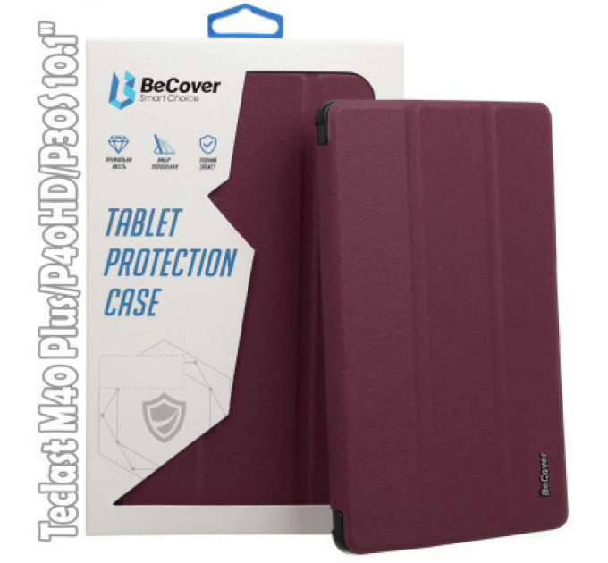 Чохол до планшета BeCover Smart Case Teclast M40 Plus/P40HD/P30S 10.1" Red Wine (709549)