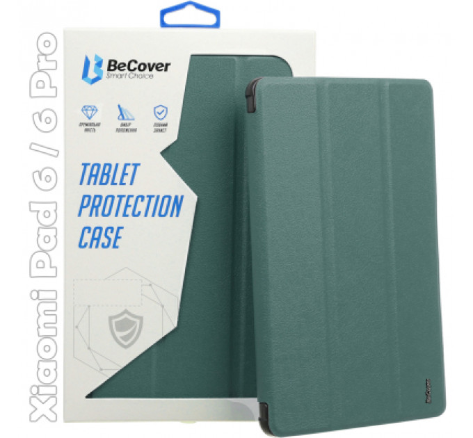 Чохол до планшета BeCover Smart Case Xiaomi Mi Pad 6 / 6 Pro 11" Dark Green (709493)