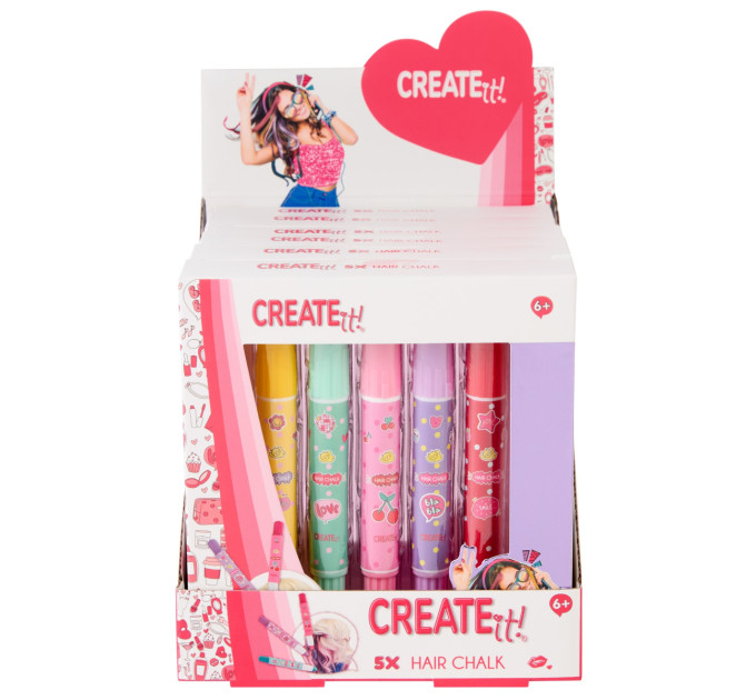 Create it! Набір крейди для волосся 5 шт Create It!