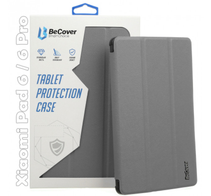 Чохол до планшета BeCover Smart Case Xiaomi Mi Pad 6 / 6 Pro 11" Gray (709497)