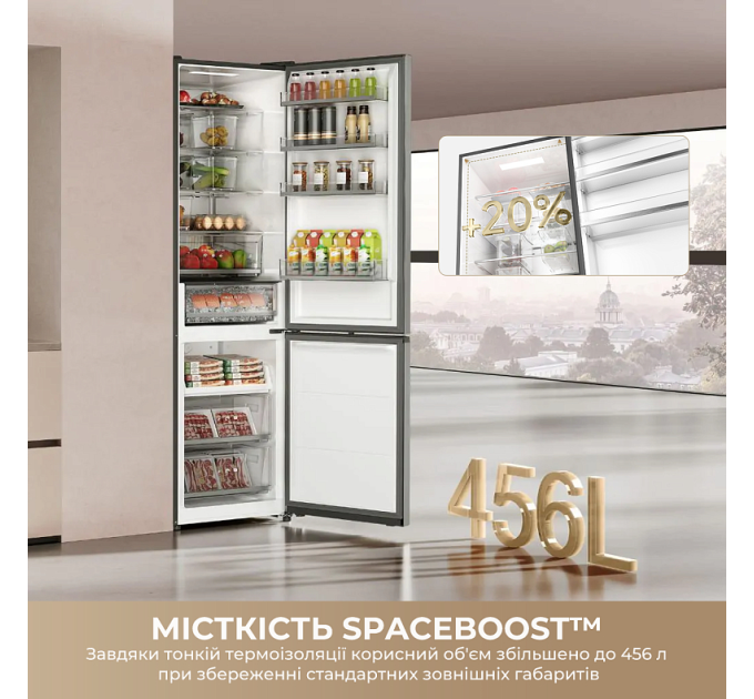 Dreame Холодильник Dreame MegaPro 201cm D class-inox