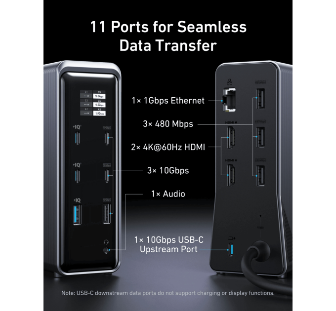 Anker Док-станція Anker Prime Charging Docking Station 14-in-1 Black