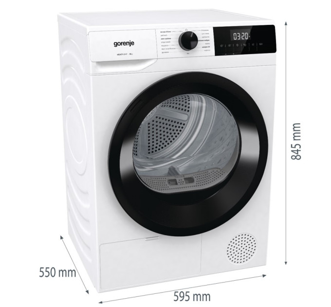 Gorenje Сушильна машина Gorenje DHNE82/UA (DHLE802U)