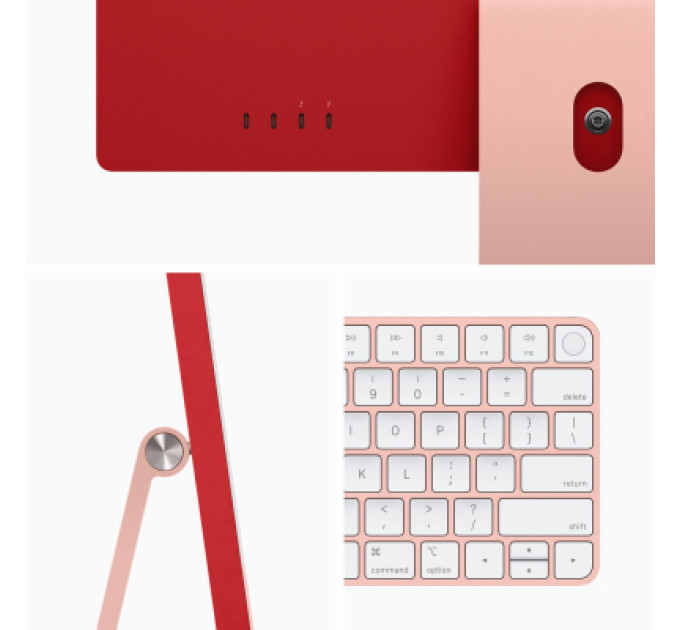 Apple Комп'ютер Apple A2438 24" iMac Retina 4.5K / Apple M1 with 8-core GPU, 256SSD, Pink (MGPM3UA/A)