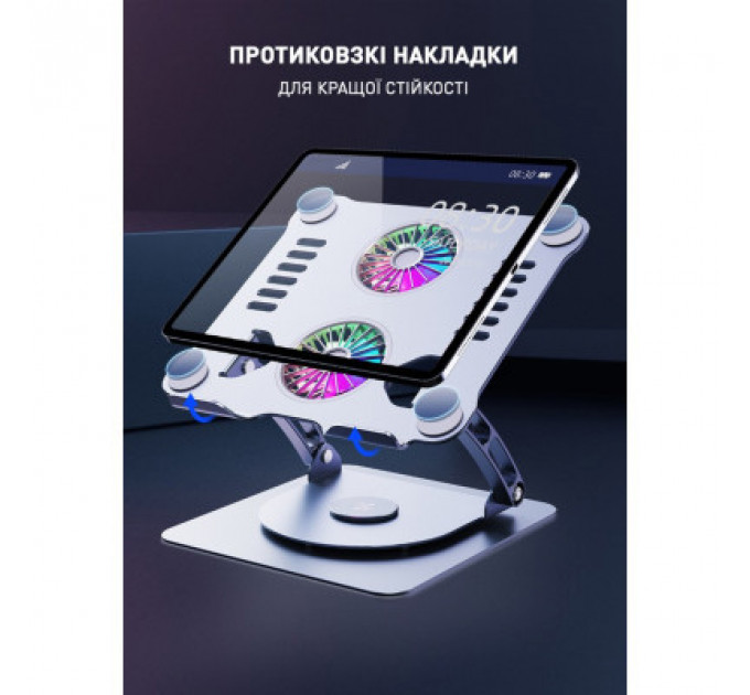 Підставка до ноутбука DYXON FIX COOLING 3 Silver (DXNLSFC3S)