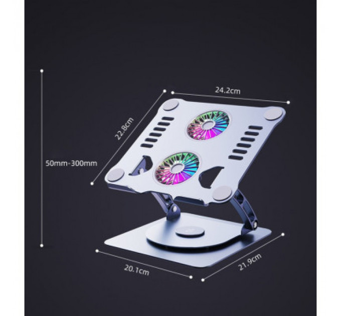 Підставка до ноутбука DYXON FIX COOLING 3 Silver (DXNLSFC3S)
