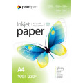 Фотопапір PrintPro глянц. 230г/м, A4 PG230-100