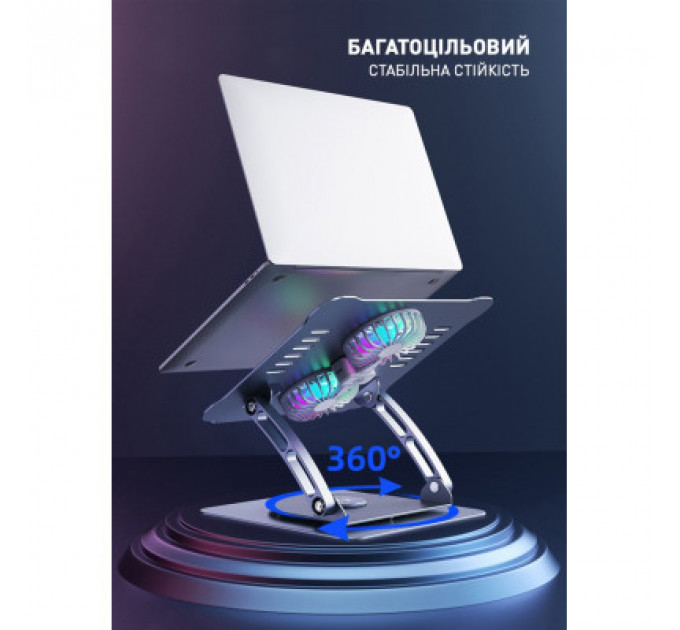 Підставка до ноутбука DYXON FIX COOLING 3 Silver (DXNLSFC3S)